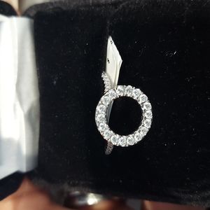 14k gold diamond circle halo wrap ring guard enhancer.